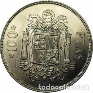 Monedas Juan Carlos I: Espa&ntilde;a, 100 pesetas 1975 *19-76 &rdquo;Juan Carlos I&rdquo;/ Sin Circular.