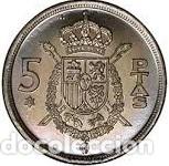 Monedas Juan Carlos I: Espa&ntilde;a, 5 peseta 1975 *19-76 &rdquo;Juan Carlos I&rdquo;/ Sin Circular.