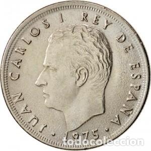 Coins Juan Carlos I: Espa&ntilde;a, 5 peseta 1975 *77 &rdquo;Juan Carlos I&rdquo;/ Sin Circular.