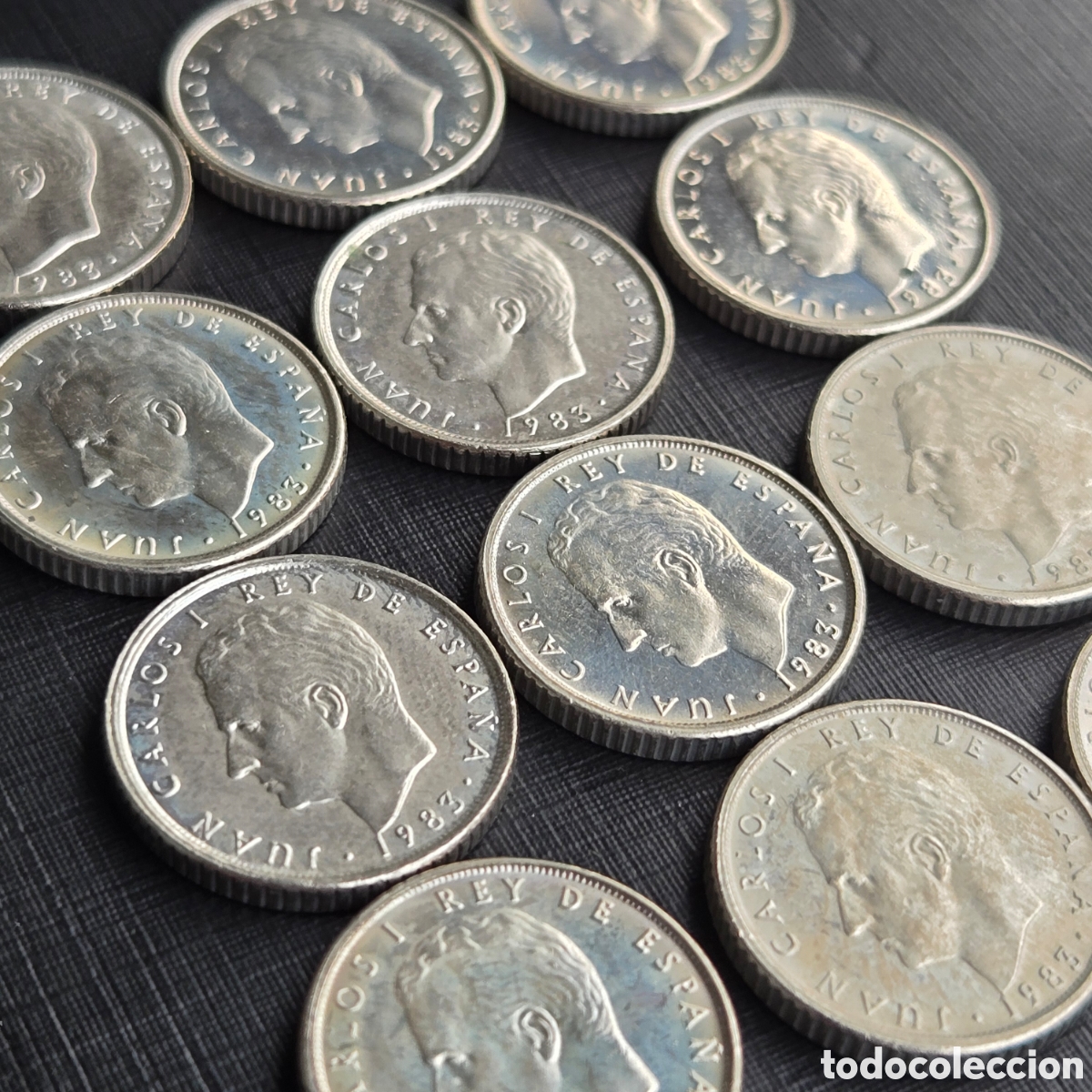 Monedas Juan Carlos I: Lote 12 monedas de 10 pesetas Espa&ntilde;a 1983