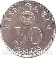 Monedas Juan Carlos I: Espa&ntilde;a, 50 pesetas 1980 *80 &rdquo;Mundial'82&rdquo;./ Sin Circular.