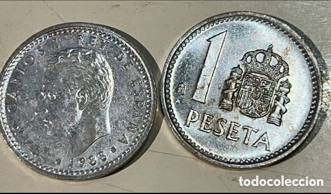 Monedas Juan Carlos I: Moneda. Espa&ntilde;a. Juan Carlos I. 1 Peseta. 1988.