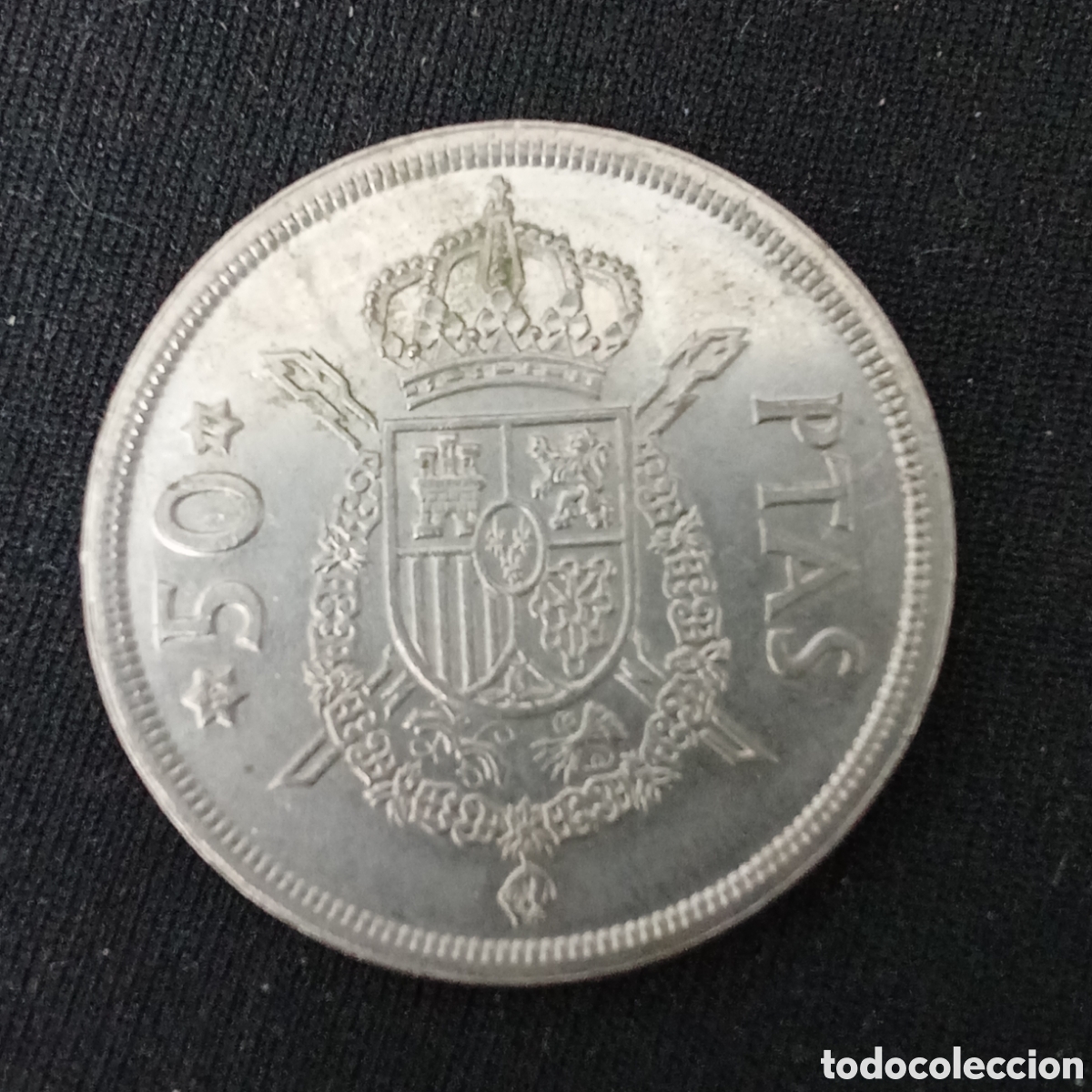 Monedas Juan Carlos I: Espa&ntilde;a 50 pesetas a&ntilde;o 1975 estrella 79