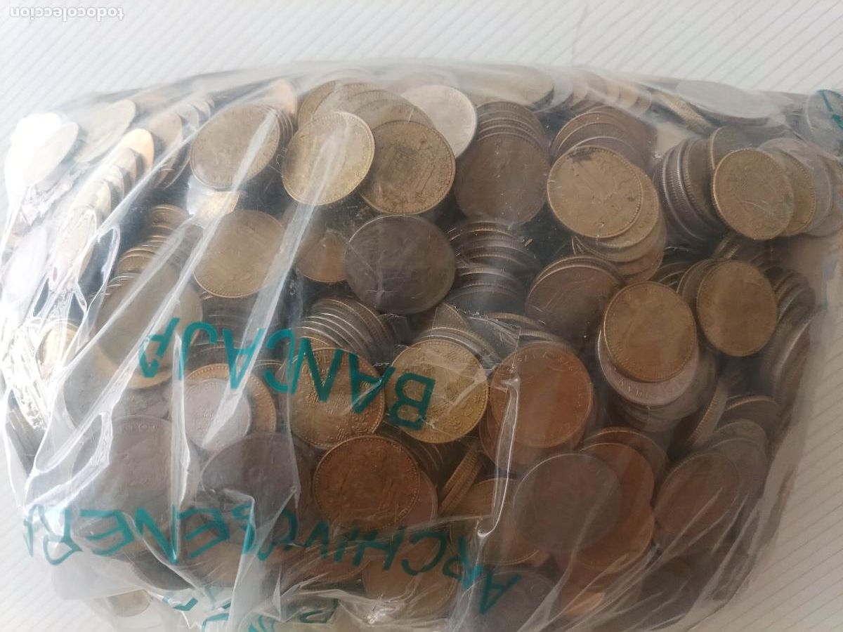 Monedas Juan Carlos I: 10 kilos de monedas de Juan Carlos I