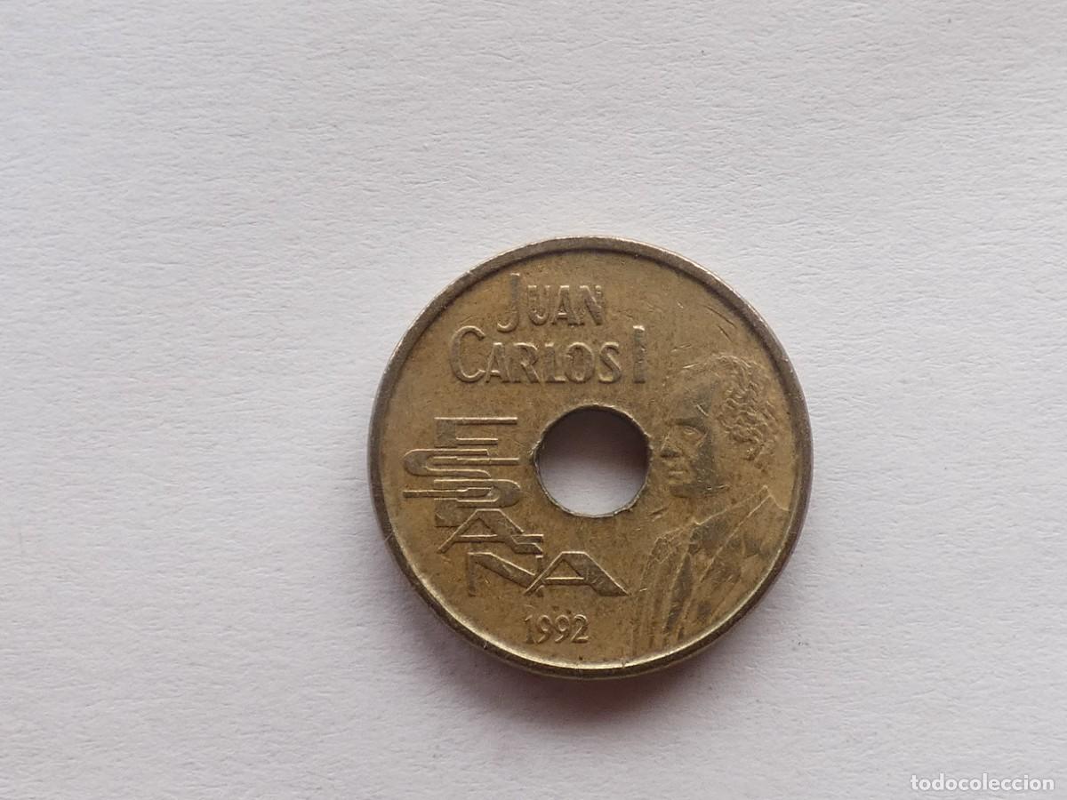 Moedas Juan Carlos I: lote compuesto por 3 monedas de 25 pesetas. Espa&ntilde;a. 1992