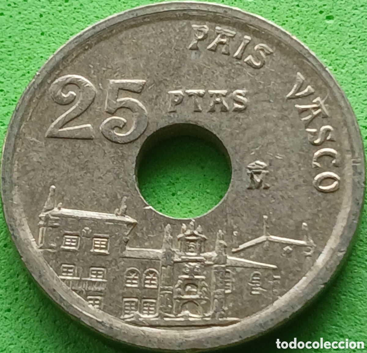 Monedas Juan Carlos I: Espa&ntilde;a 25 pesetas 1993 km#920 Pais Vasco