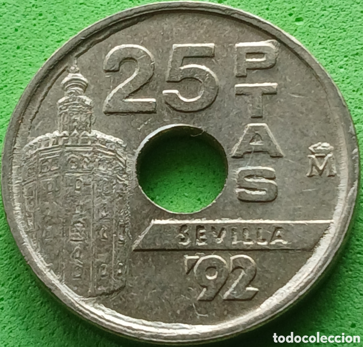 Monedas Juan Carlos I: Espa&ntilde;a 25 pesetas 1992 km#905 Expo '92 / Globo