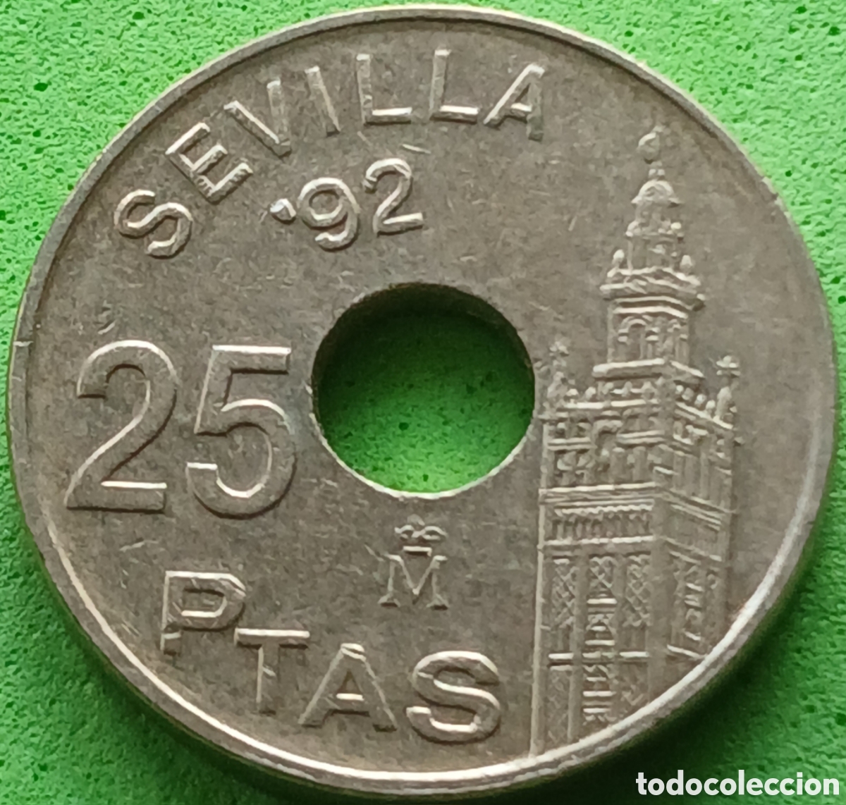 Monedas Juan Carlos I: Espa&ntilde;a 25 pesetas 1992 km#904 Rey Juan Carlos l