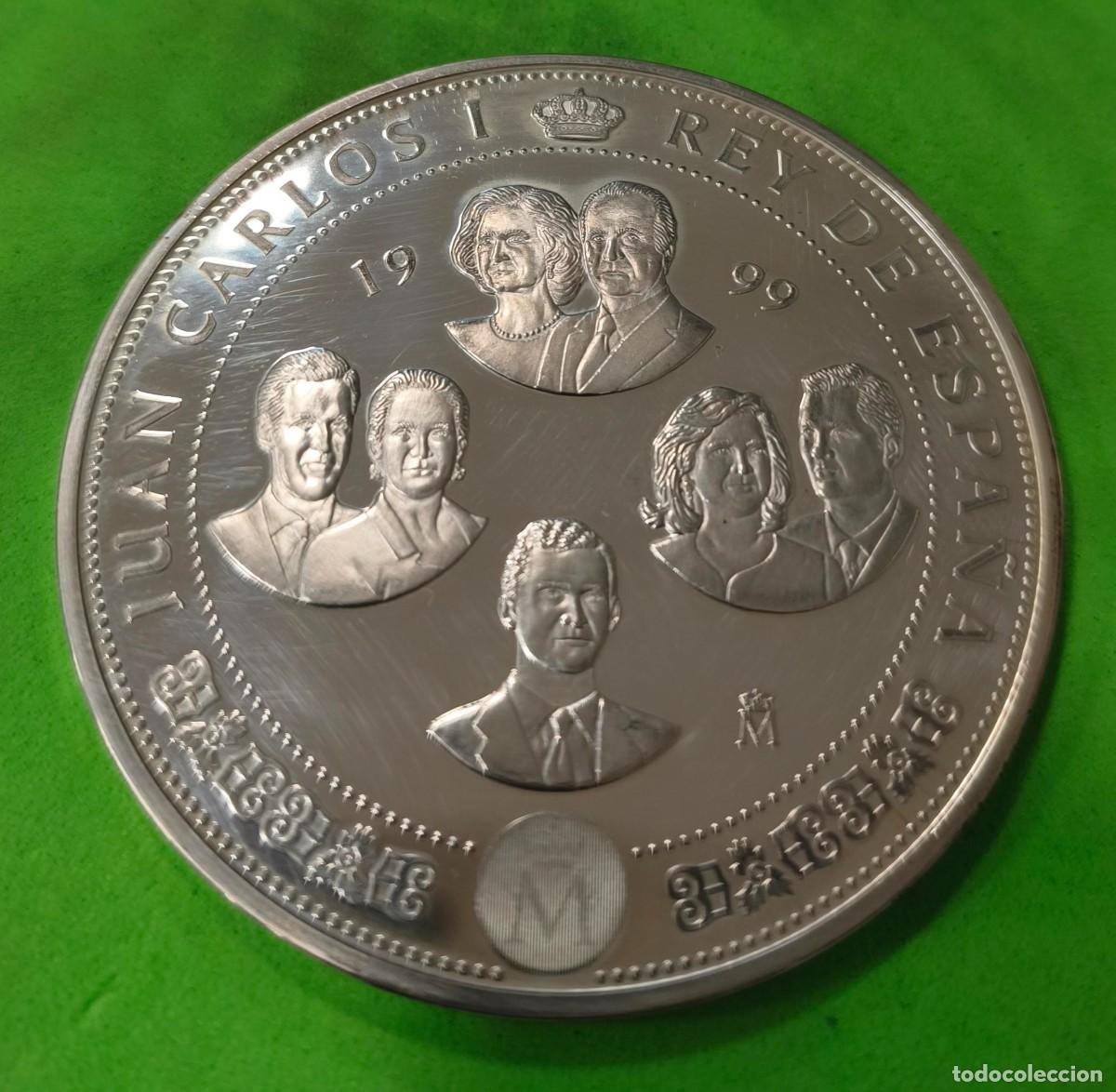 Monedas Juan Carlos I: ESPA&Ntilde;A. A&Ntilde;O 1999. 10.000 PTAS PLATA CASA DE BORBON. PESO 168,75 GR