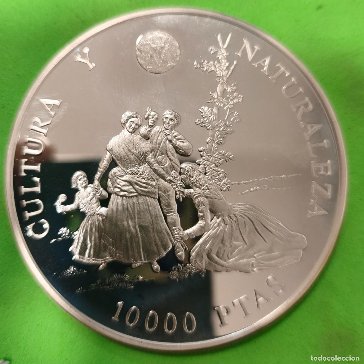 Monedas Juan Carlos I: ESPA&Ntilde;A.A&Ntilde;O 1996. 10.000 PTAS PLATA FRANCISCO DE GOYA. PESO 168,75 GR