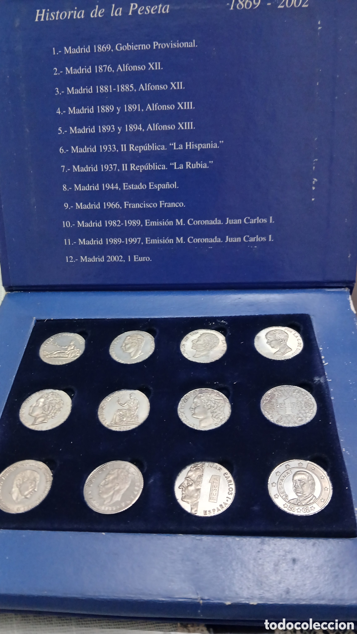 Monedas Juan Carlos I: BONITA COLECCION DE HISTORIA DE LA PTS EN PLATA DE LEY