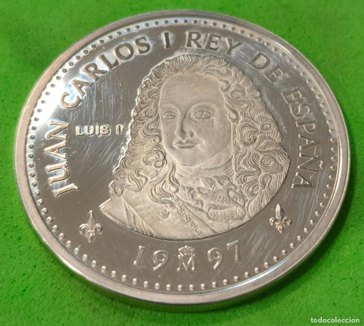 Monedas Juan Carlos I: ESPA&Ntilde;A. A&Ntilde;O 1997. 2000 PTAS PLATA (925) LUIS I. PESO 27 GR