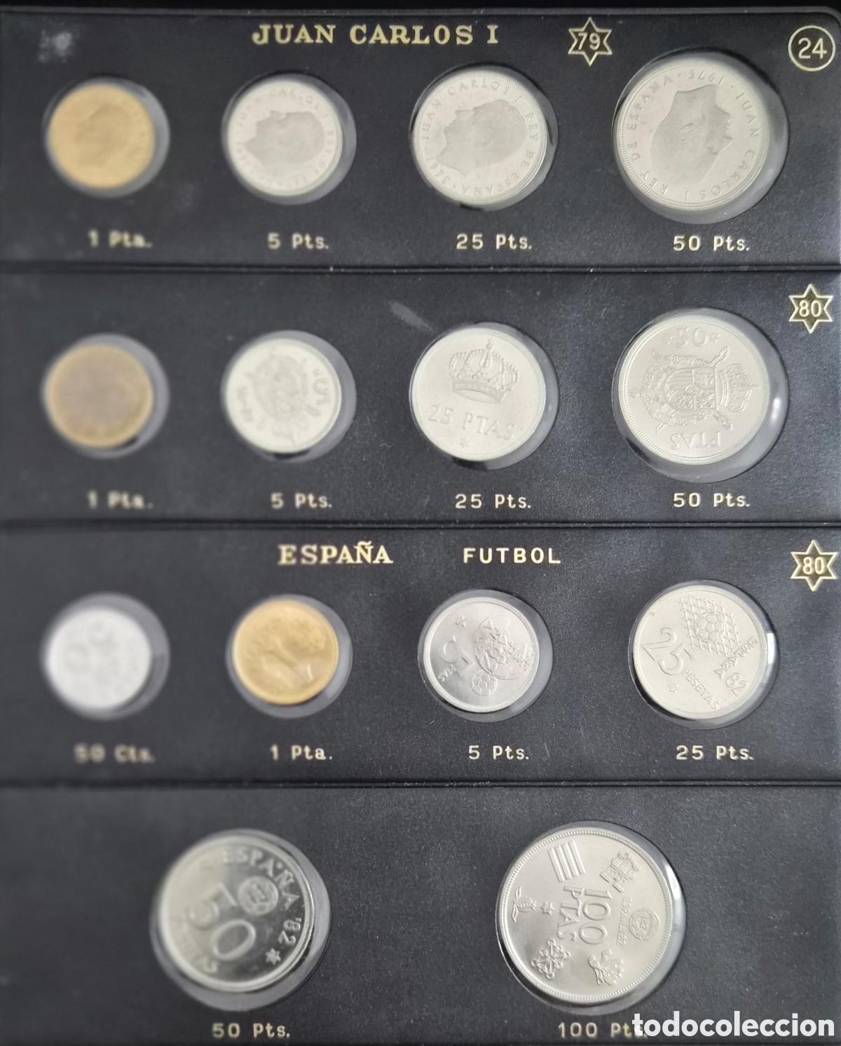 Monedas Juan Carlos I: COLECCI&Oacute;N DE MONEDAS JUAN CARLOS I &ndash; ESPA&Ntilde;A &ndash; MUNDIAL DE F&Uacute;TBOL 1982