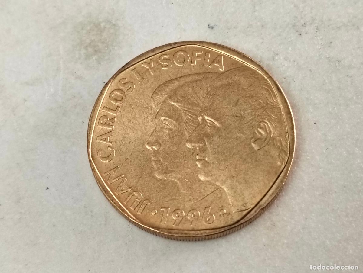 Monedas Juan Carlos I: MONEDA 500 PESETAS, A&Ntilde;O 1996, JUAN CARLOS I Y SOFIA