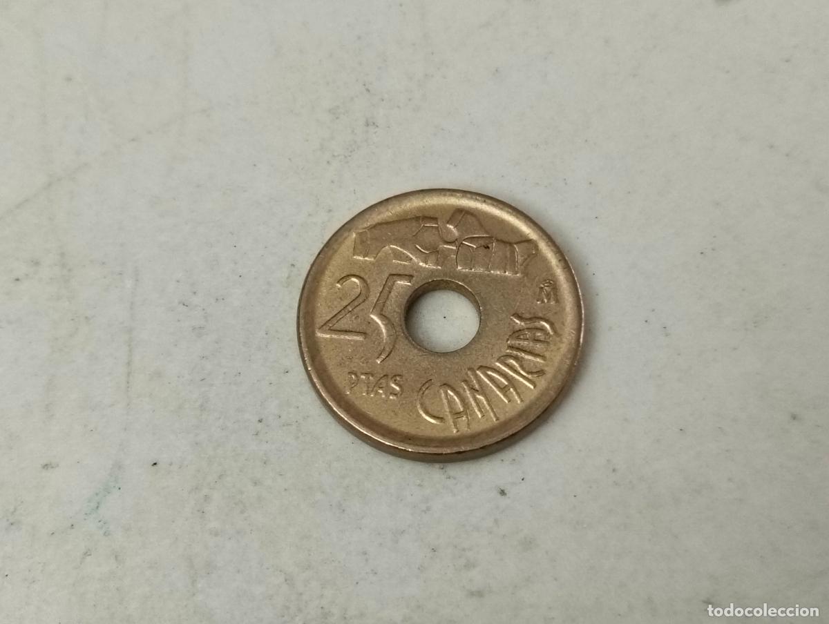 Monedas Juan Carlos I: MONEDA 25 PESETAS, A&Ntilde;O 1994, CANARIAS