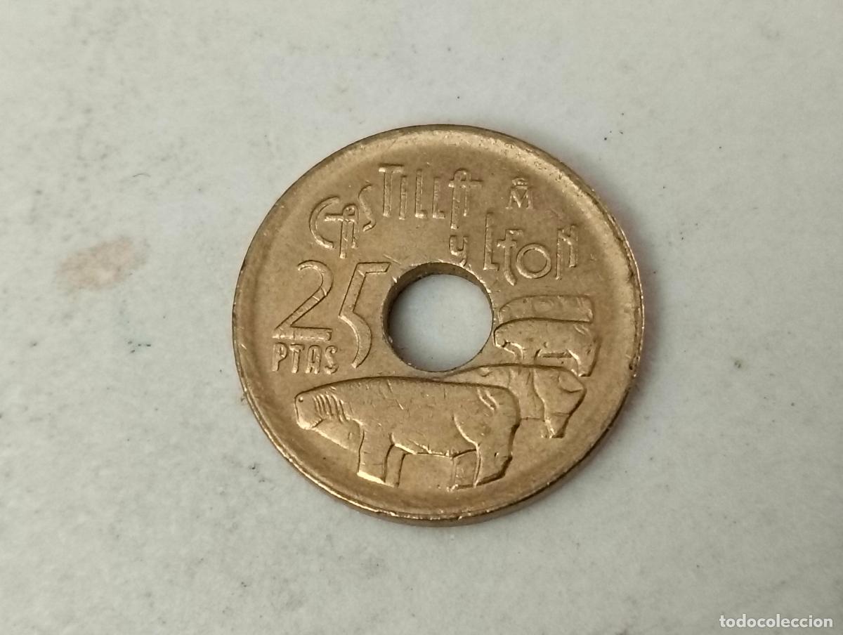 Monedas Juan Carlos I: MONEDA 25 PESETAS, A&Ntilde;O 1995, CASTILLA Y LEON