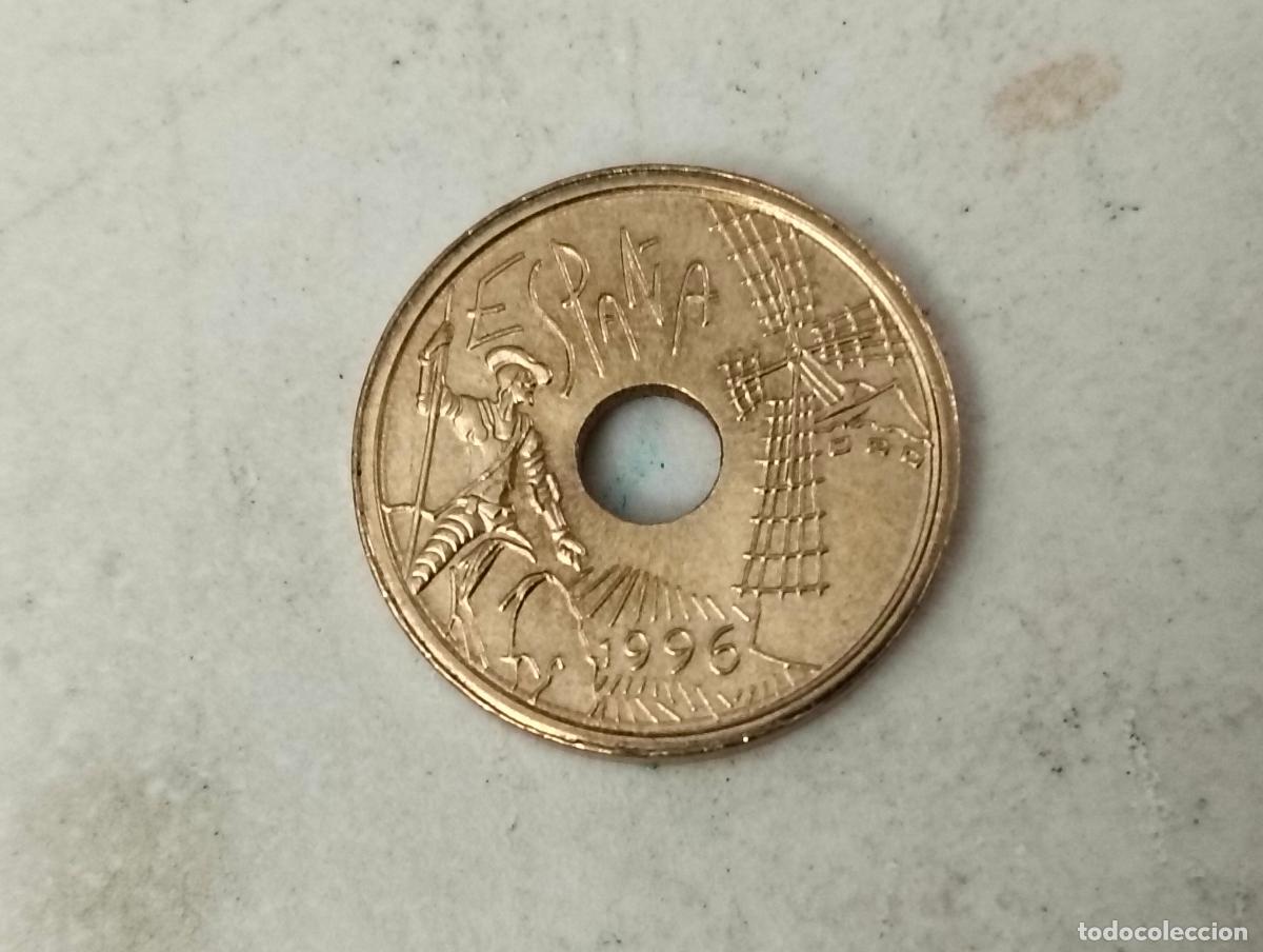 Monedas Juan Carlos I: MONEDA 25 PESETAS, A&Ntilde;O 1996, CASTILLA LA MANCHA
