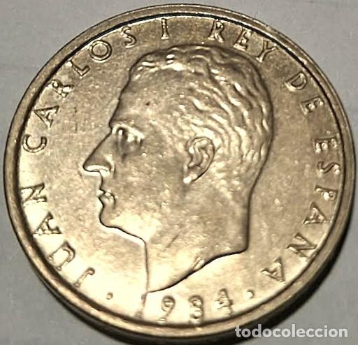Monedas Juan Carlos I: Espa&ntilde;a, 100 Pesetas 1984 (II Sistema Monetario) Flor de Lis abajo. La de la foto.