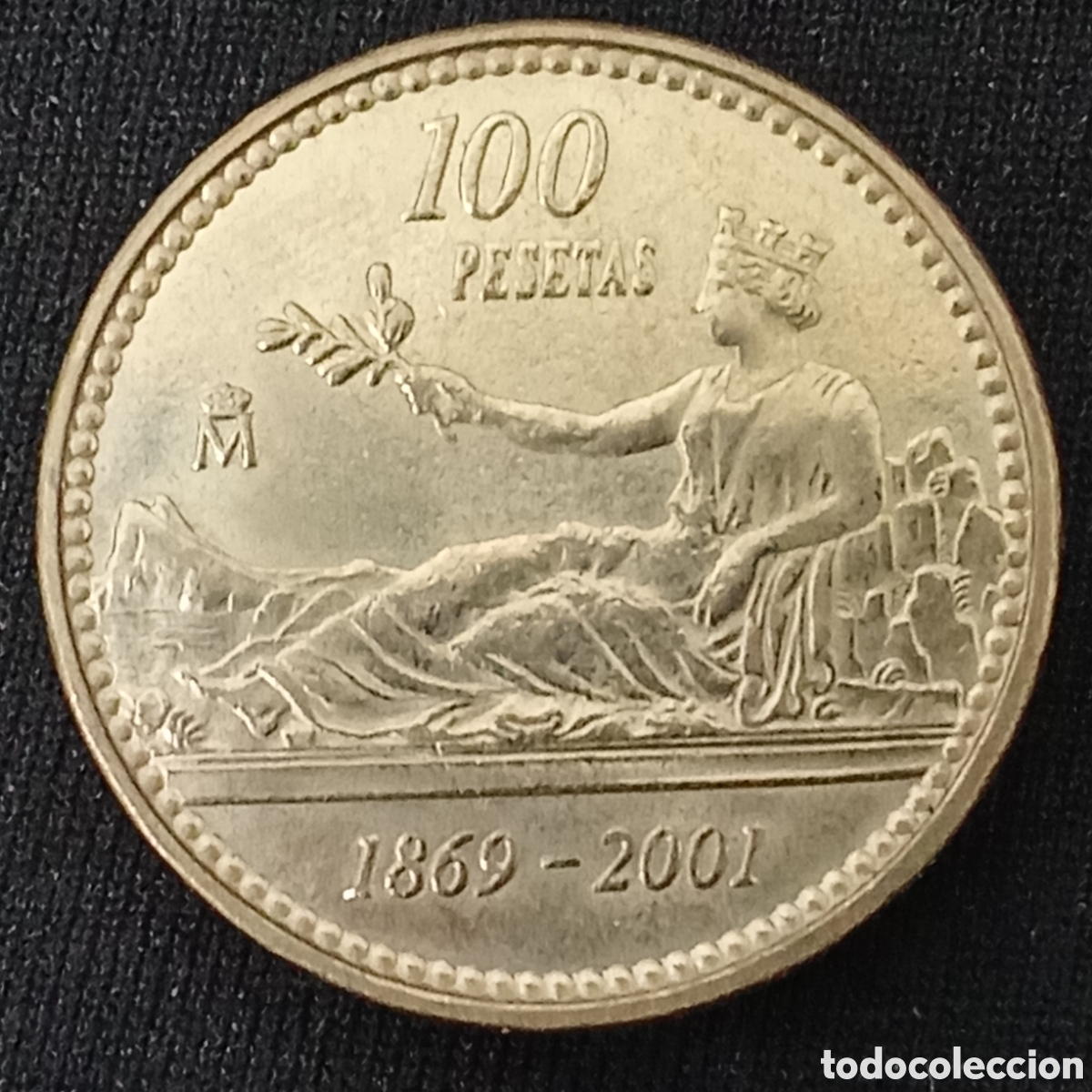 Monedas Juan Carlos I: Espa&ntilde;a 100 Pesetas a&ntilde;o 2001