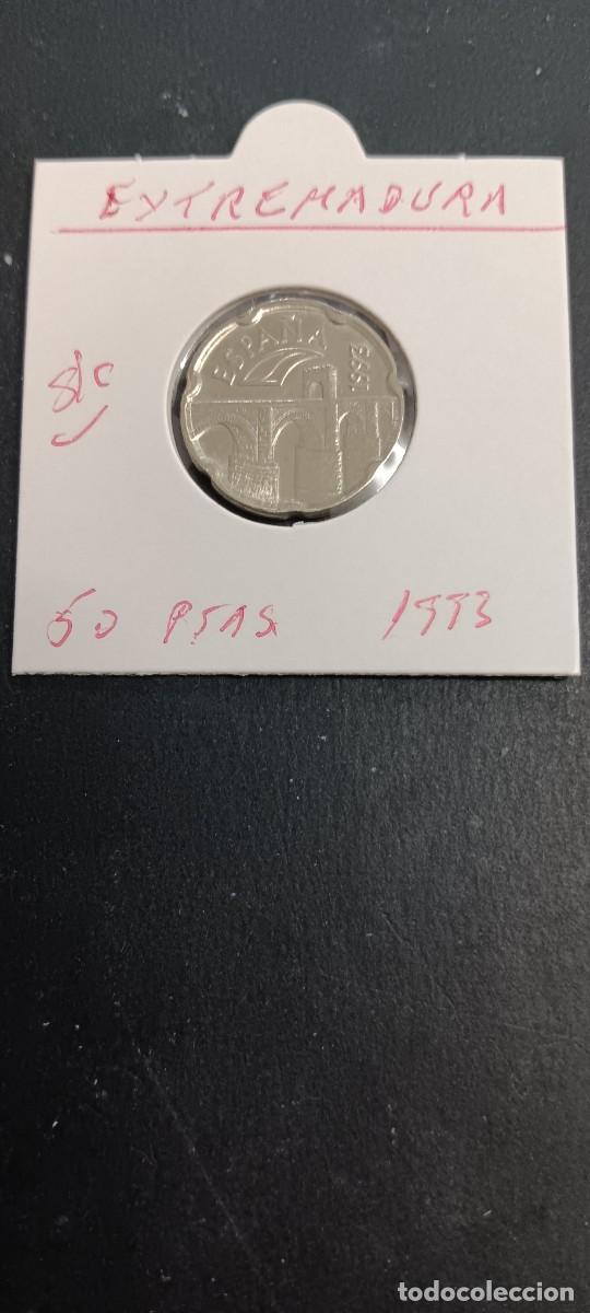 Monedas Juan Carlos I: ESPA&Ntilde;A 50 PESETAS 1993 S/C (EXTREMADURA)