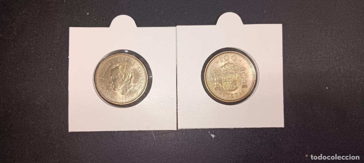 Monedas Juan Carlos I: ESPA&Ntilde;A LAS 2 MONEDAS DE 100 PESETAS 1998 S/C (JUAN CARLOS I)