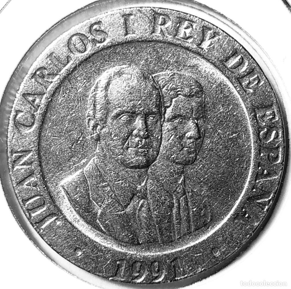 Monedas Juan Carlos I: ESPA&Ntilde;A (1975-2001) - 200 PESETAS 1991 - MADRID-CAPITAL EUROPEA DE LA CULTURA - REY JUAN CARLOS I - A