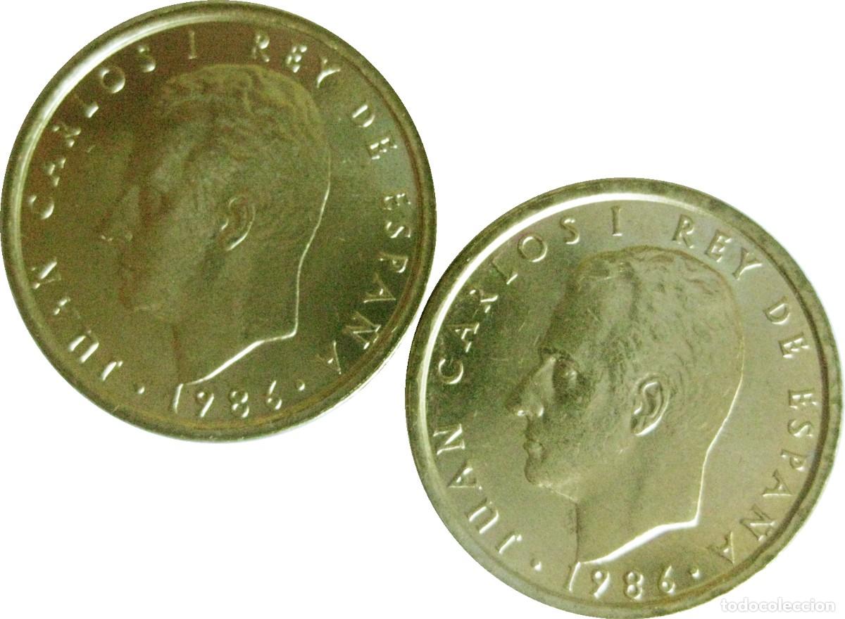 Monedas Juan Carlos I: Espa&ntilde;a, 100 Pesetas 1986 Pareja &rdquo;Cabeza Peque&ntilde;a&rdquo;. La de las fotos.