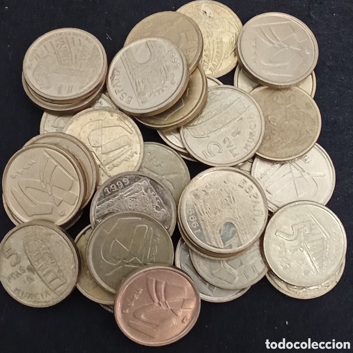 Monedas Juan Carlos I: Espa&ntilde;a 35 monedas de 5 pesetas anterior al euro