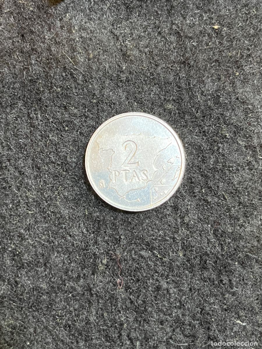 Monete Juan Carlos I: Moneda Espa&ntilde;a 2 Pesetas 1982 Juan Carlos I Mapa Espa&ntilde;a FNMT