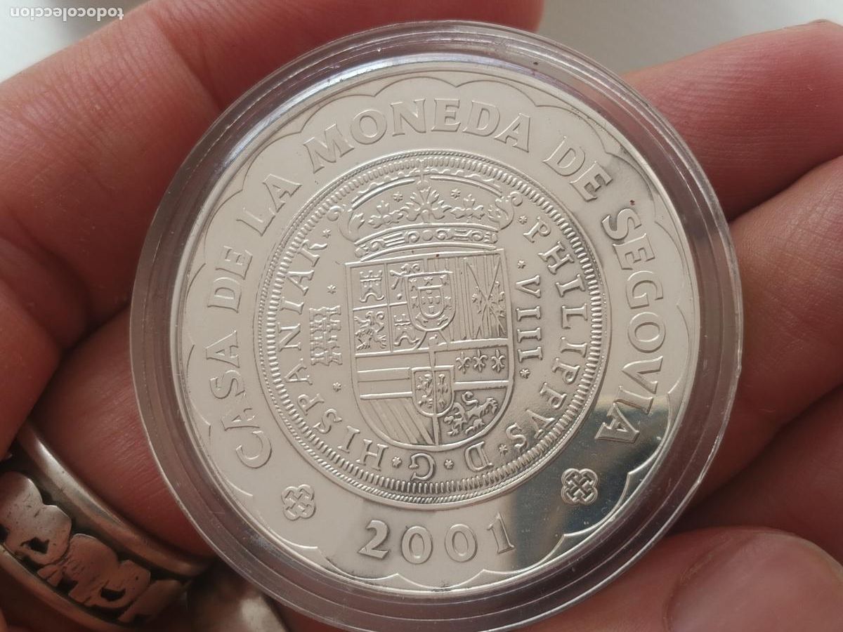 Monedas Juan Carlos I: 2001, CASA DE LA MONEDA DE SEGOVIA, MONEDA DE 2000 PESETAS DE PLATA