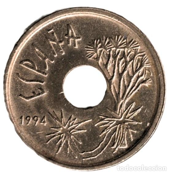 Monedas Juan Carlos I: 25 Pesetas Islas Canarias 1994