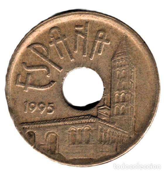 Monedas Juan Carlos I: 25 Pesetas Castilla y Le&oacute;n 1995