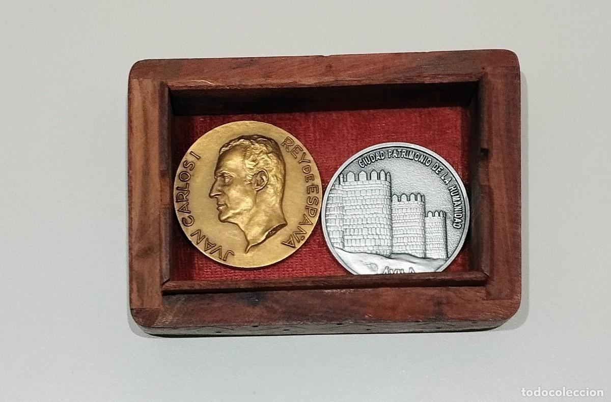 Monedas Juan Carlos I: Medallas Juan Carlos I y Muralla Avila.
