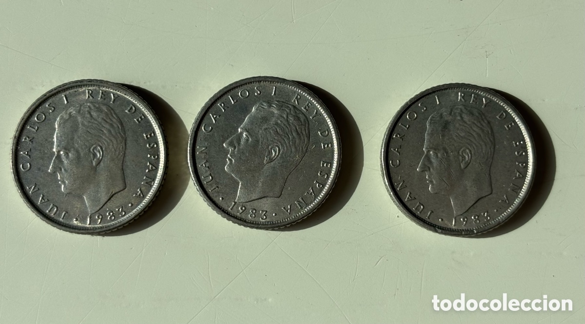 Monete Juan Carlos I: Lote (3) Monedas 10 pesetas 1983 Juan Carlos I