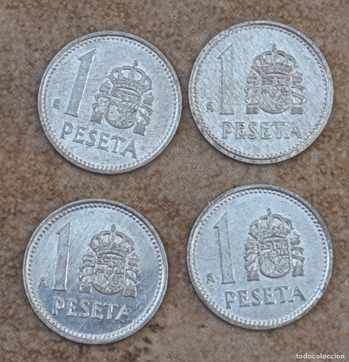 Monete Juan Carlos I: Lote monedas 1 peseta de 1987