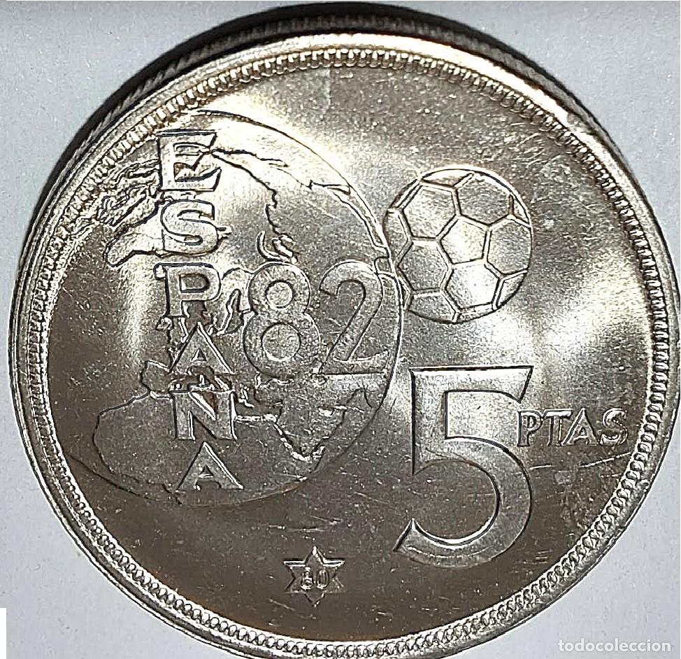Monedas Juan Carlos I: Espa&ntilde;a, ERROR: 5 pesetas 1980 *80 &rdquo;Doble C&iacute;rculo de Perlas&rdquo;. Ver descripci&oacute;n y fotos.