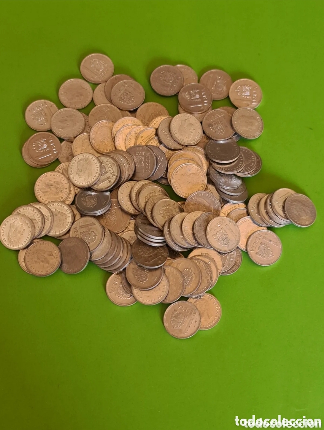Monete Juan Carlos I: Lote de 136 Monedas de 1 peseta/ Aluminio/ Juan Carlos.