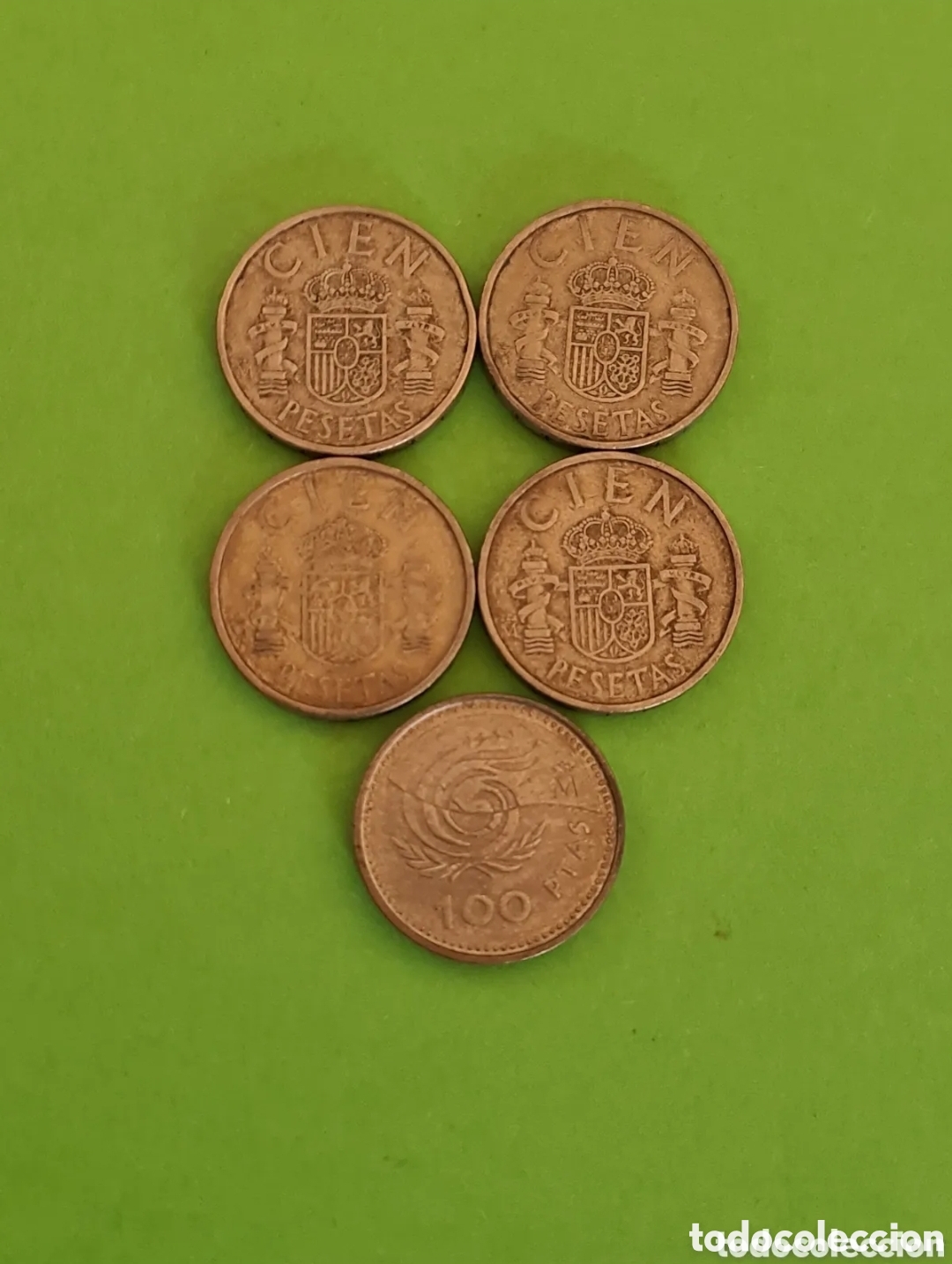 Monete Juan Carlos I: Lote de 5 Monedas de 100 pesetas / Juan Carlos I
