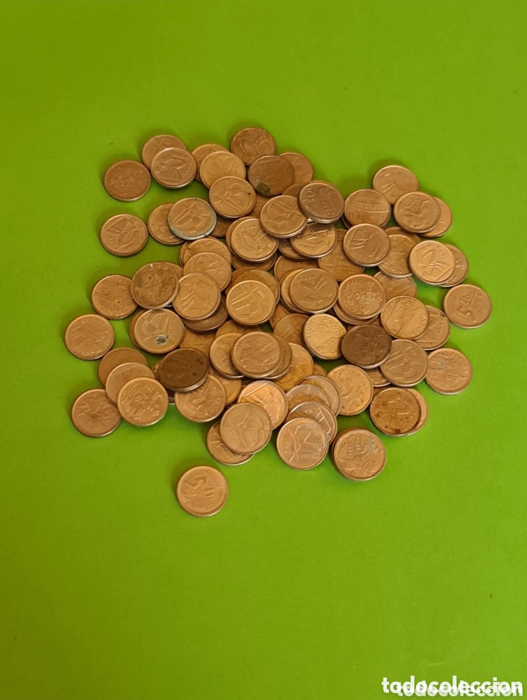 Monete Juan Carlos I: Lote de 104 Monedas de 5 Pesetas Rubias/ Espa&ntilde;a