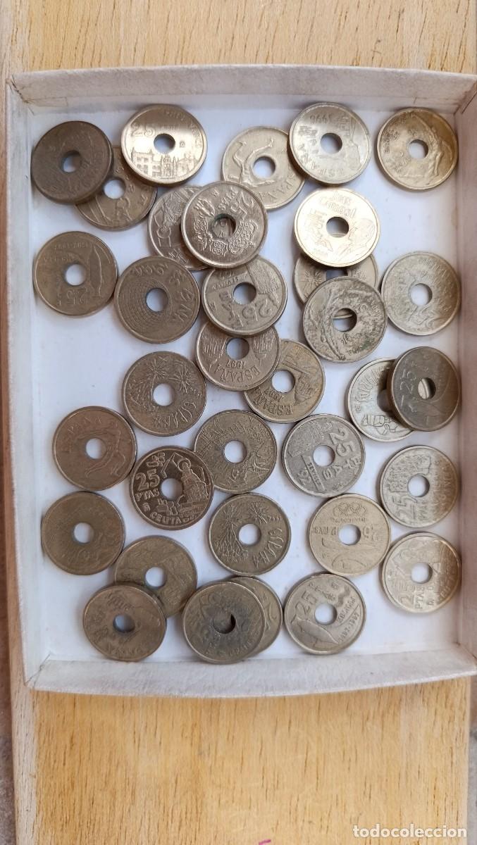 Monedas Juan Carlos I: Lote 35 Monedas 25 Pesetas Agujero (1990-2001) Autonom&iacute;as, Expo 92, JJOO Barcelona y Juan Carlos I