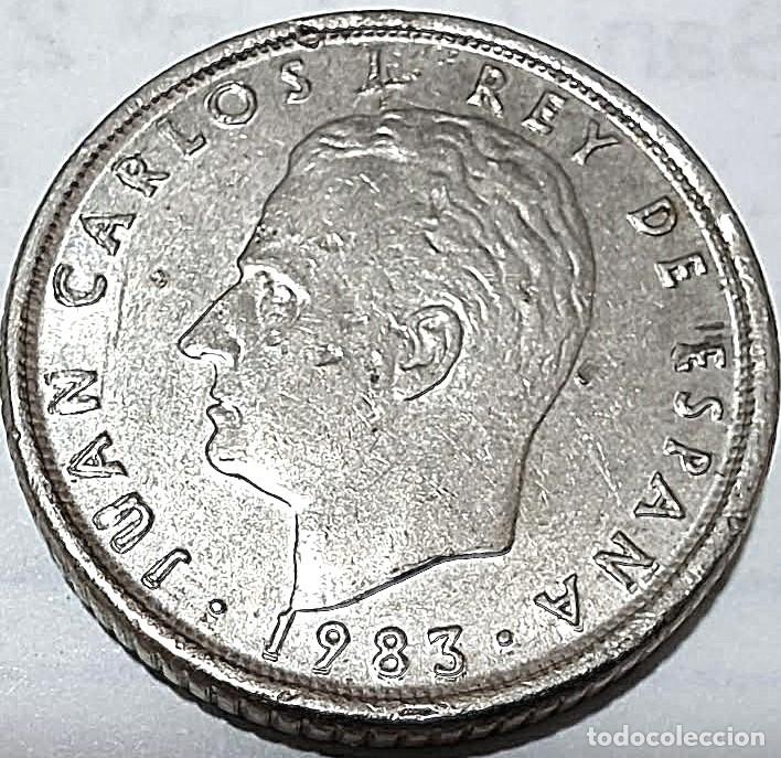 Monedas Juan Carlos I: Espa&ntilde;a, ERROR: 10 pesetas 1983 &rdquo;Doble Impresi&oacute;n en Anv. y Rev.&rdquo;. Ver fotos.