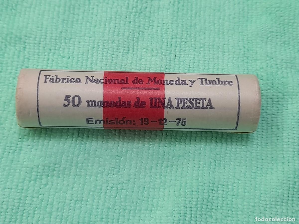 Monedas Juan Carlos I: Cartucho con 50 monedas de 1 Peseta 1982