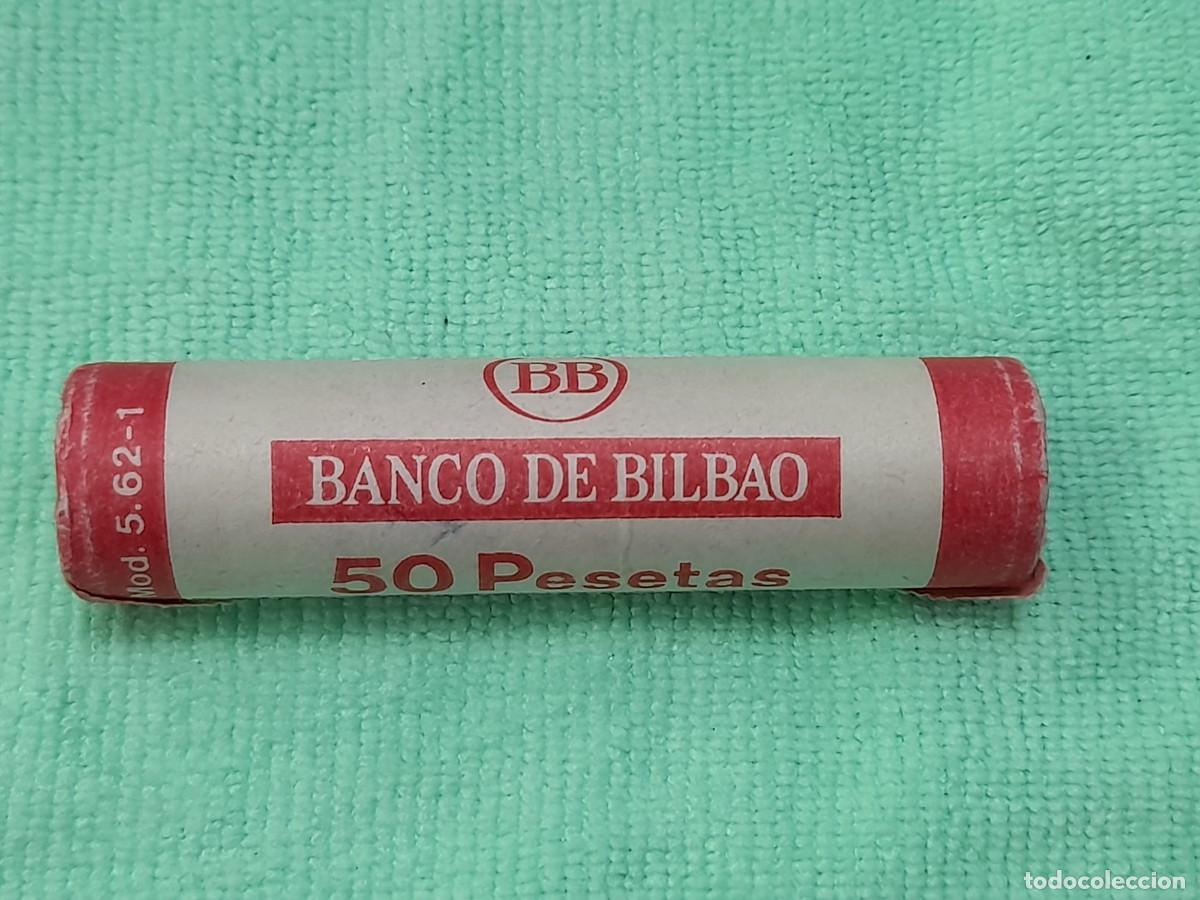 Monedas Juan Carlos I: Cartucho con 50 monedas de 1 Peseta 1984