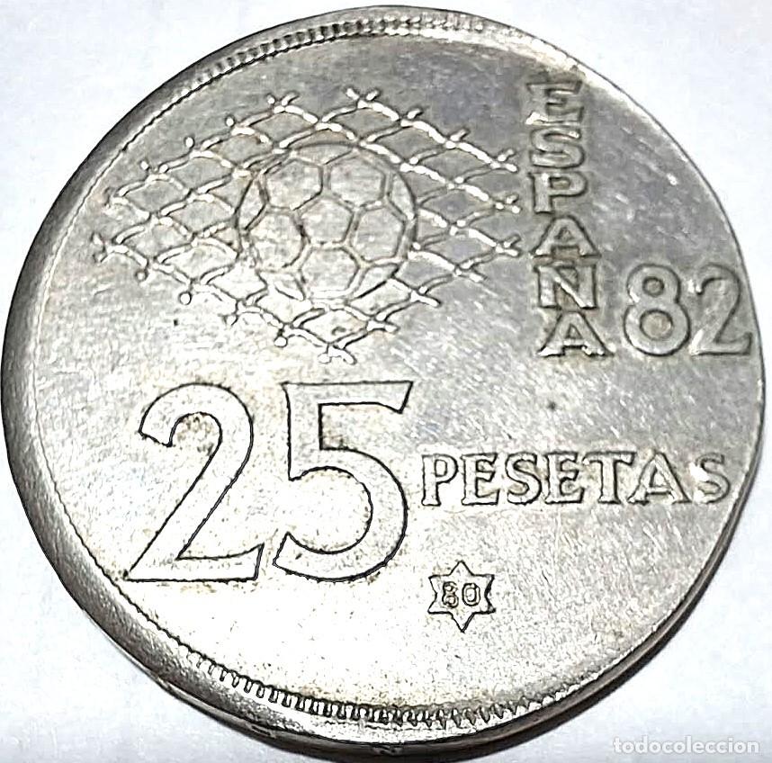 Monedas Juan Carlos I: Espa&ntilde;a, ERROR: 25 pesetas 1980 *80 &rdquo;Cospel Irregular&rdquo;. Ver descripci&oacute;n y fotos.