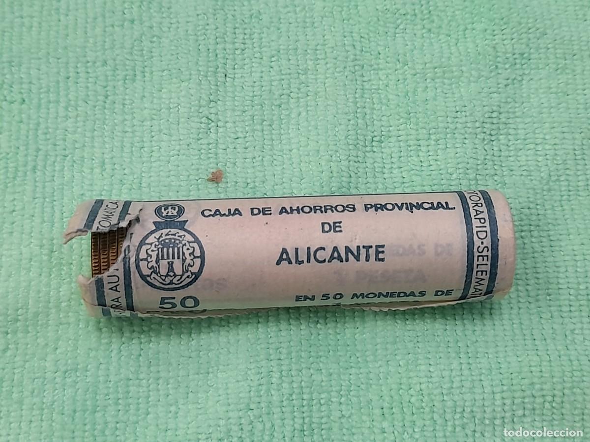 Monedas Juan Carlos I: Cartucho con 50 monedas de 1 Peseta 1975