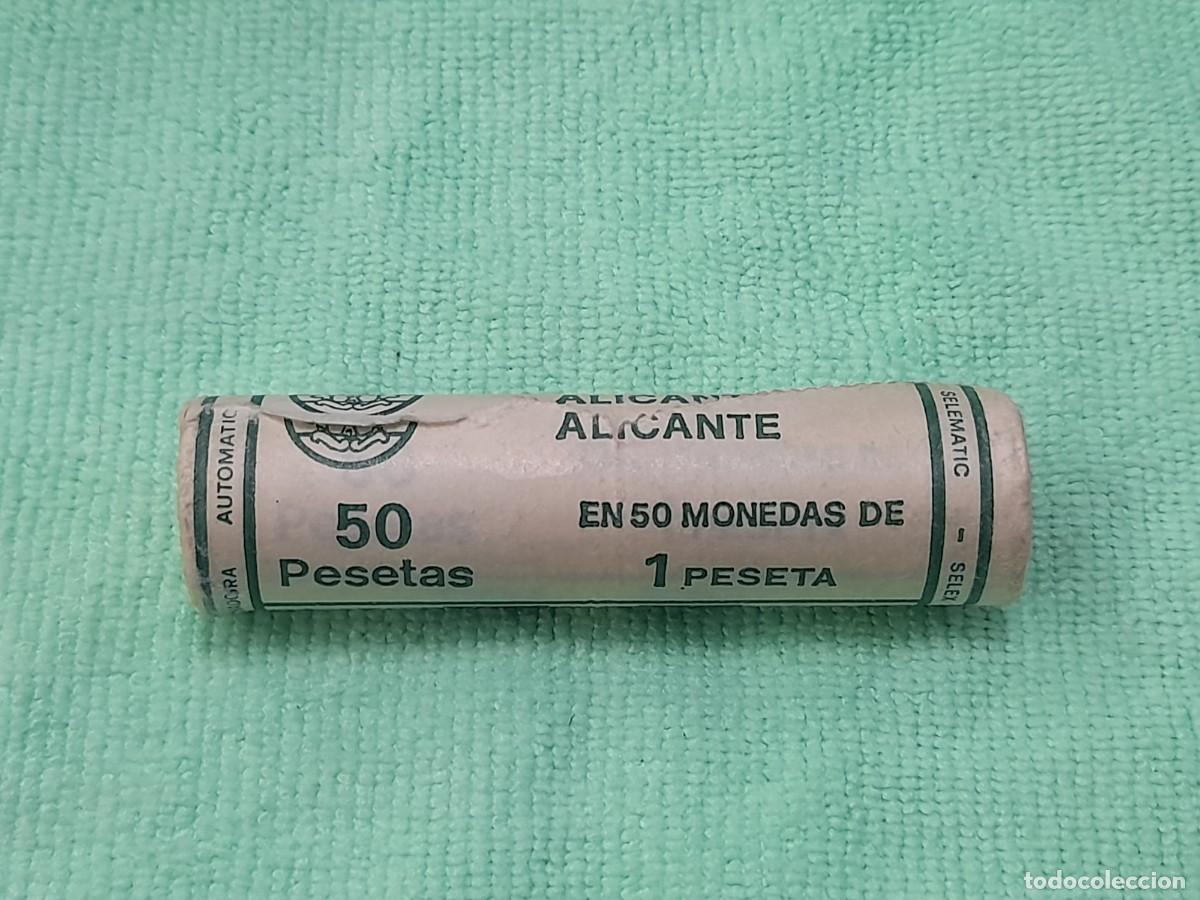Monedas Juan Carlos I: Cartucho con 50 monedas de 1 Peseta 1980*80