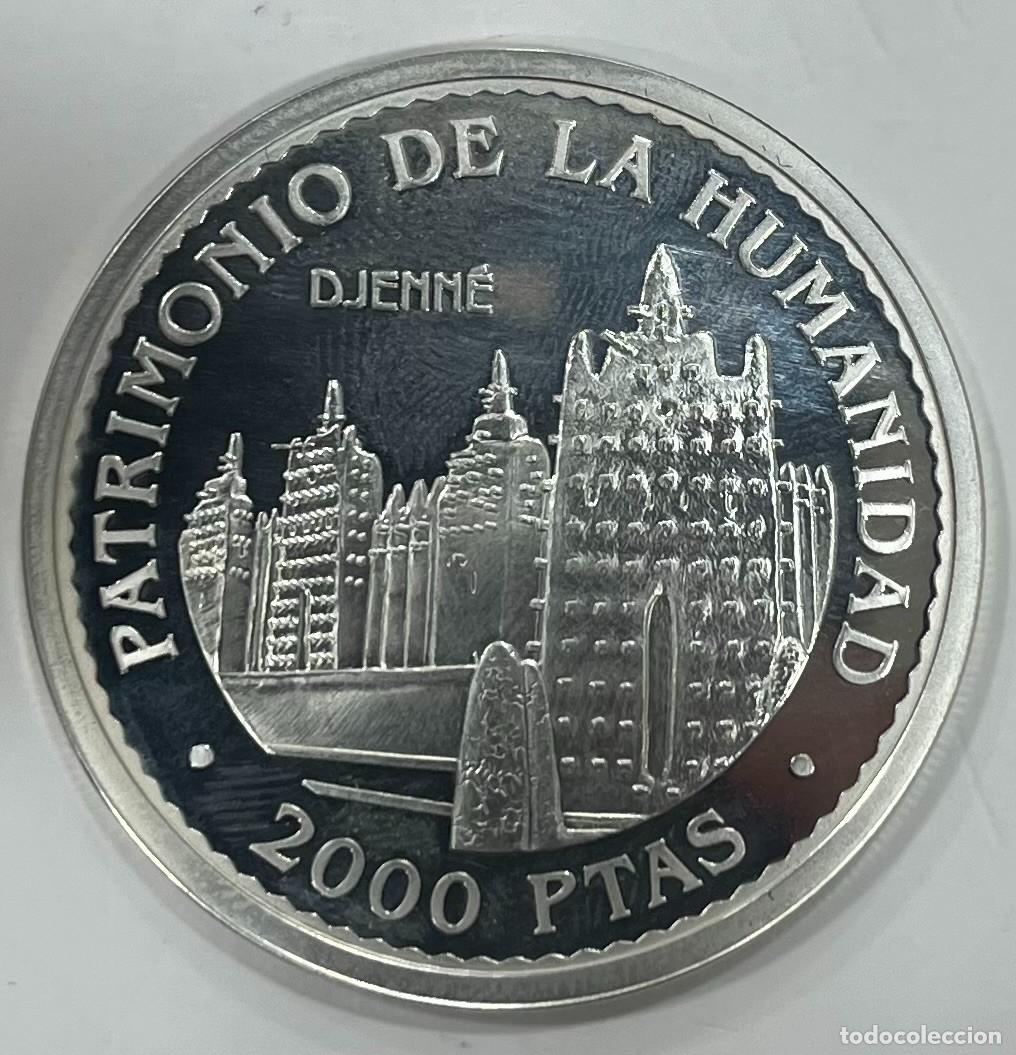 Moedas Juan Carlos I: ESPA&Ntilde;A. A&Ntilde;O 1996. 2000 PTAS PLATA (925) PATRIMONIO DE LA HUMANIDAD DJEME. PESO 27GR