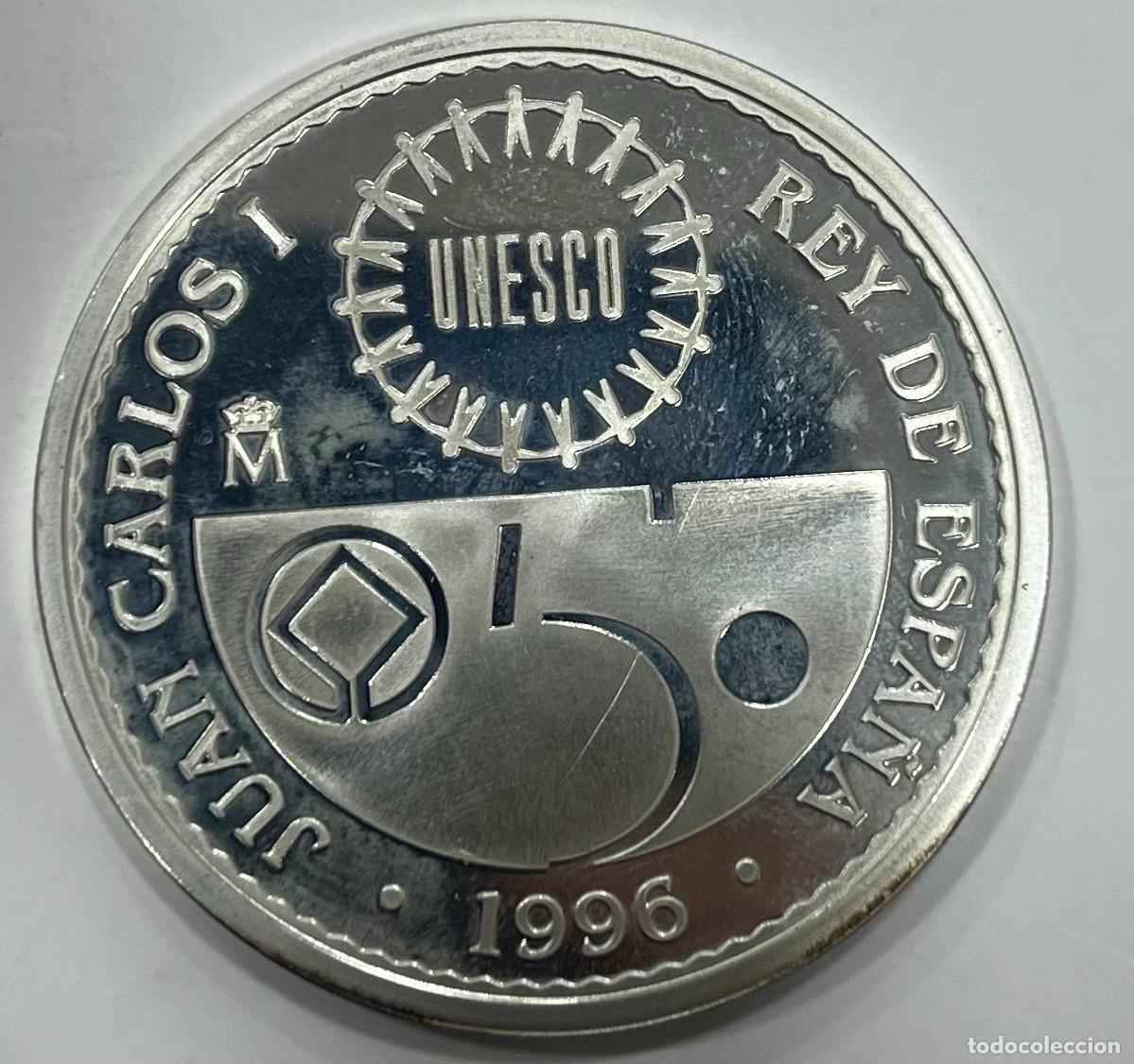 Monedas Juan Carlos I: ESPA&Ntilde;A , A&Ntilde;O 1996 , 2000 PTAS PLATA (925) PESO 27GR