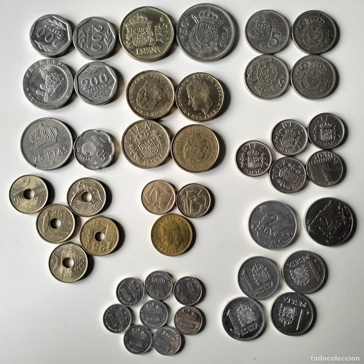 Moedas Juan Carlos I: LOTE 43 MONEDAS REY JUAN CARLOS.