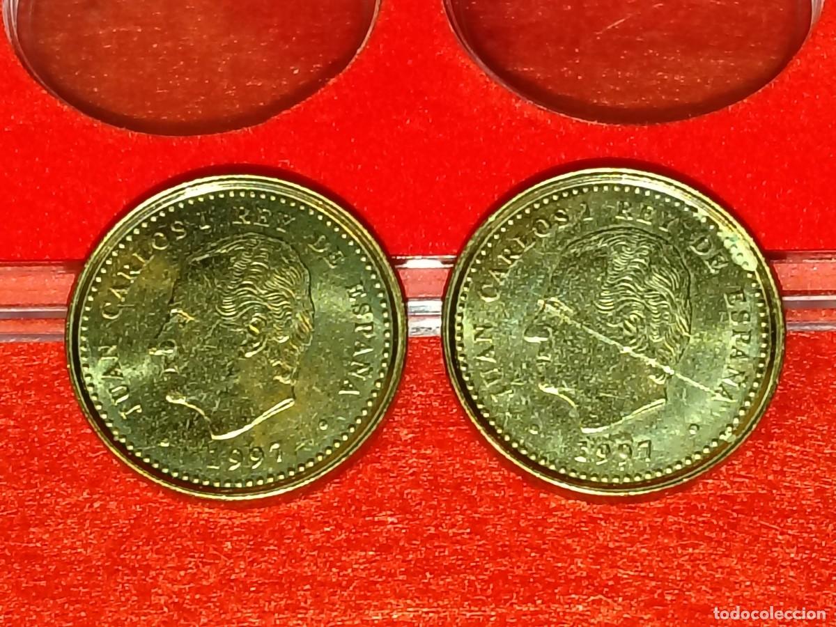 Monedas Juan Carlos I: MONEDAS 100 PESETAS DEL 1997 DEL REY, FLOR DE LIS ARRIBA/ABAJO (FLOR DE CU&Ntilde;O)